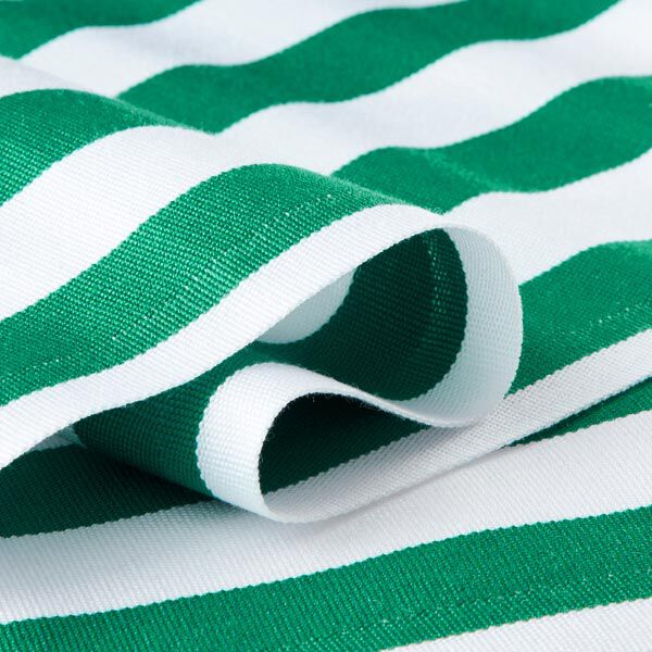 Outdoor Deckchair fabric Longitudinal stripes, 44 cm – green,  image number 2