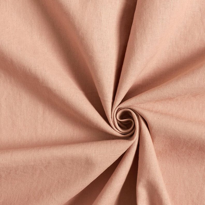washed linen cotton blend – rose gold,  image number 1
