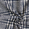 Checked Doubleface Coating Fabric – navy blue/white,  thumbnail number 3
