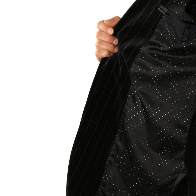 Lining Fabric Little Dots – black/white,  image number 4
