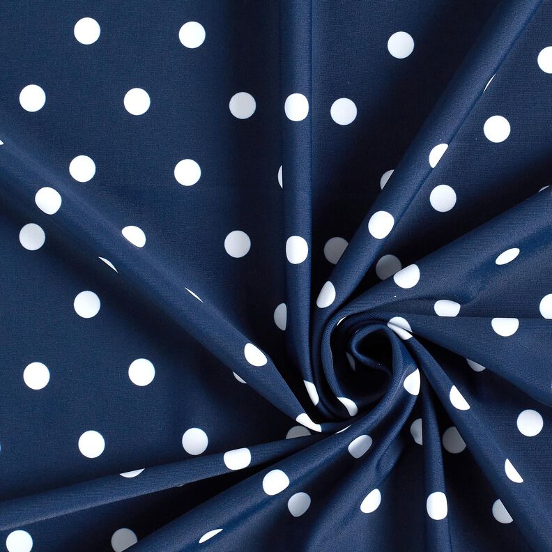 Swimsuit Fabric Polka dots – navy blue/white,  image number 3