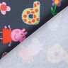 Cotton Jersey Licensed Fabric Peppa Pig Letters and Flowers | ABC Ltd. – grey,  thumbnail number 4