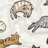 Cotton Jersey Cats | Poppy Fabrics – natural/brown,  thumbnail number 2