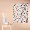 Waffle Piqué colourful shapes – copper/ivory,  thumbnail number 9