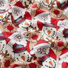 French Terry reindeer, Santa Claus and snowman – offwhite,  thumbnail number 2