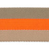 Neon Bag Strap Webbing [ 40 mm ] – neon orange/beige,  thumbnail number 4