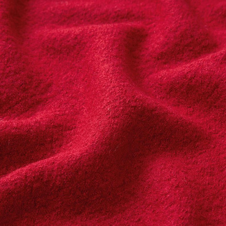Lightweight viscose and wool blend knitted fabric – carmine,  image number 2