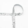 Elastic sequin trim [20 mm] – silver,  thumbnail number 1