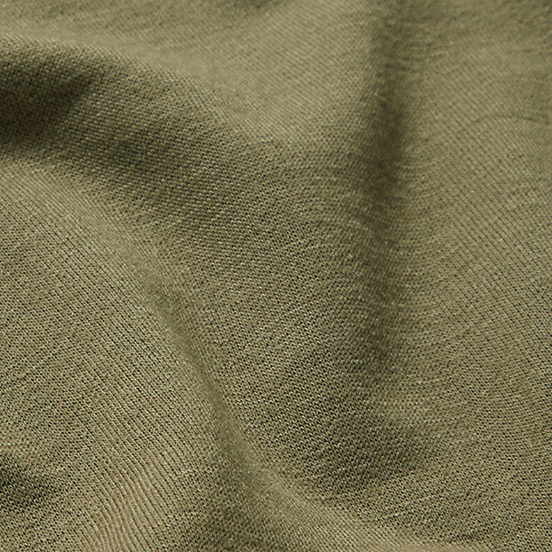 Plain French terry – khaki,  image number 2
