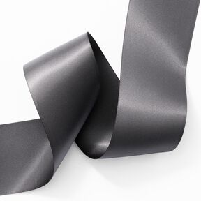 Satin Ribbon [50 mm] – dark grey, 