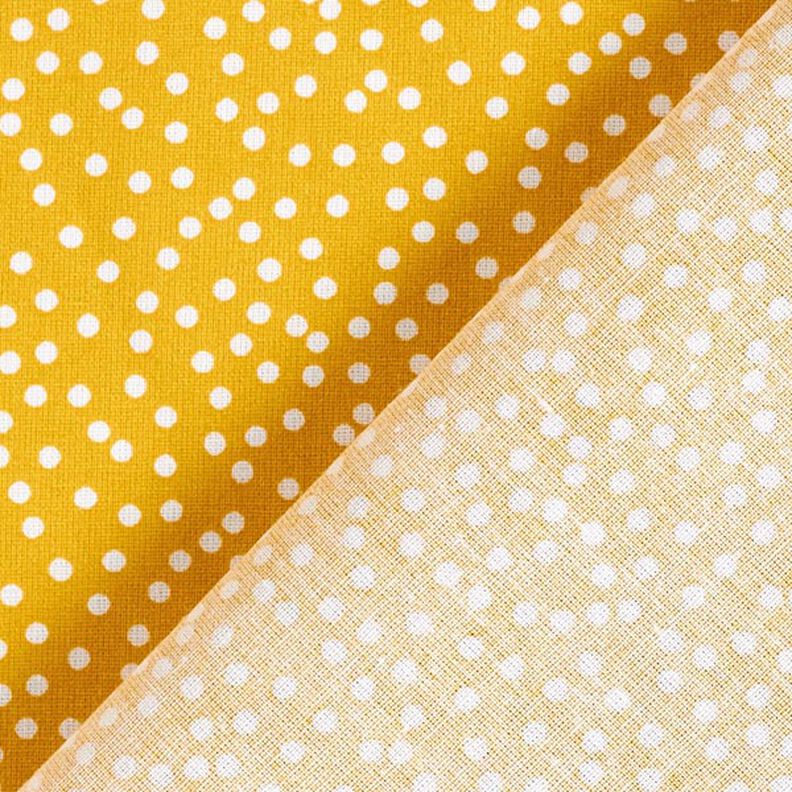 Cotton Cretonne Irregular Dots – curry yellow,  image number 5