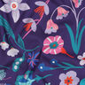 Cotton Poplin Meadow Flower Digital Print | Nerida Hansen – plum/aqua blue,  thumbnail number 2