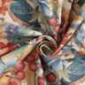 Decor Fabric Half Panama flowers and berries – natural/caramel,  thumbnail number 3