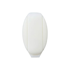 Cord End Clip [Length: 25 mm] – white, 