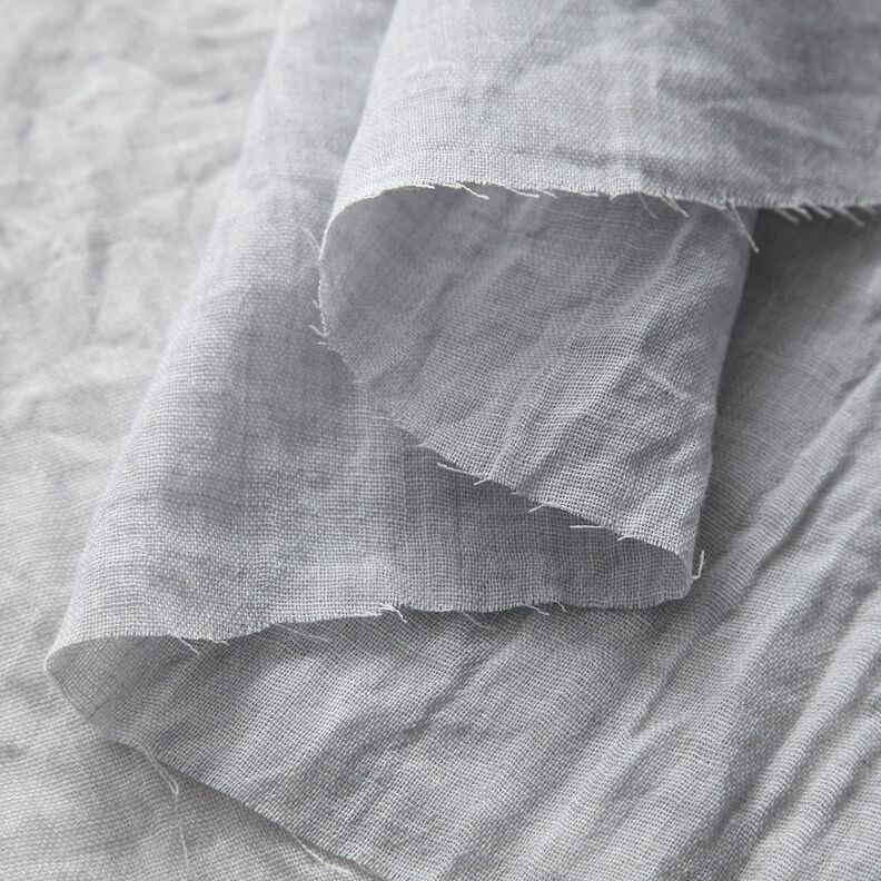 Crushed melange voile – silver grey,  image number 3