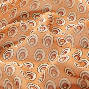 Chiffon Peacock Eye – apricot/terracotta, 