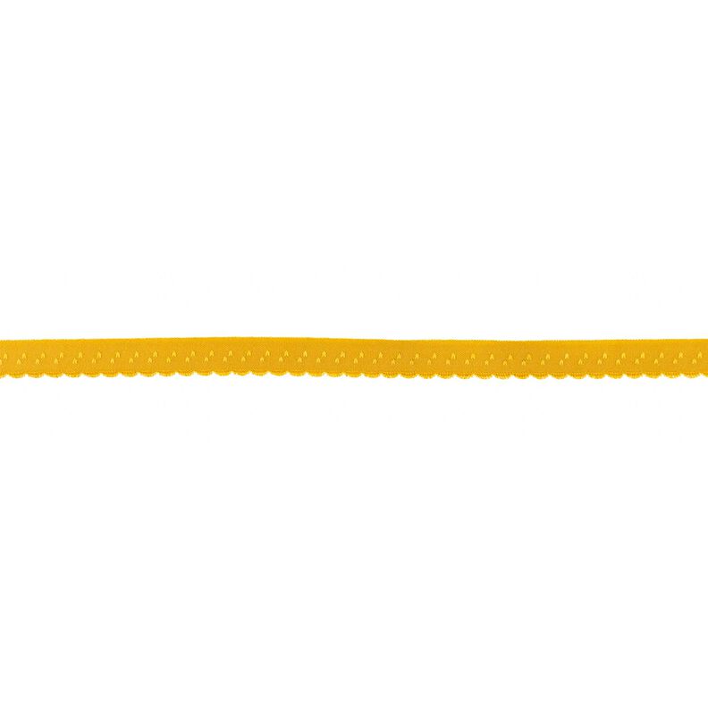 Elasticated Edging Lace [12 mm] – mustard,  image number 1