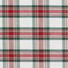 Decor Fabric Jacquard classic check – offwhite/carmine,  thumbnail number 1