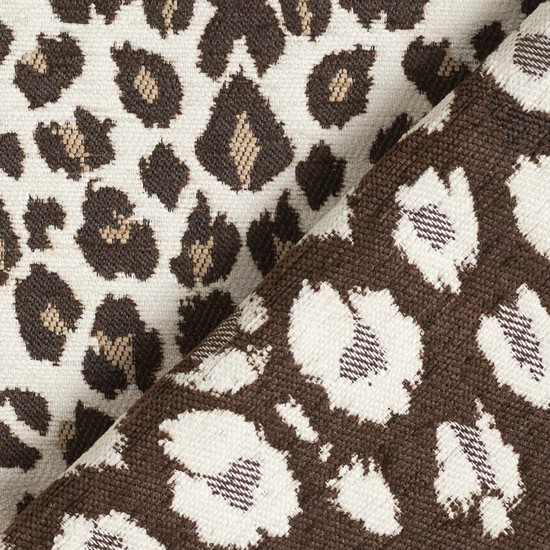 Upholstery Fabric Jacquard Leo – cream/anemone, image number 4