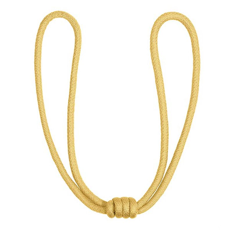 Roll Knot Tiebacks [65cm] – gold metallic | Gerster,  image number 1