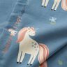 Cotton Jersey Sweet Glitter Unicorns – blue grey,  thumbnail number 3