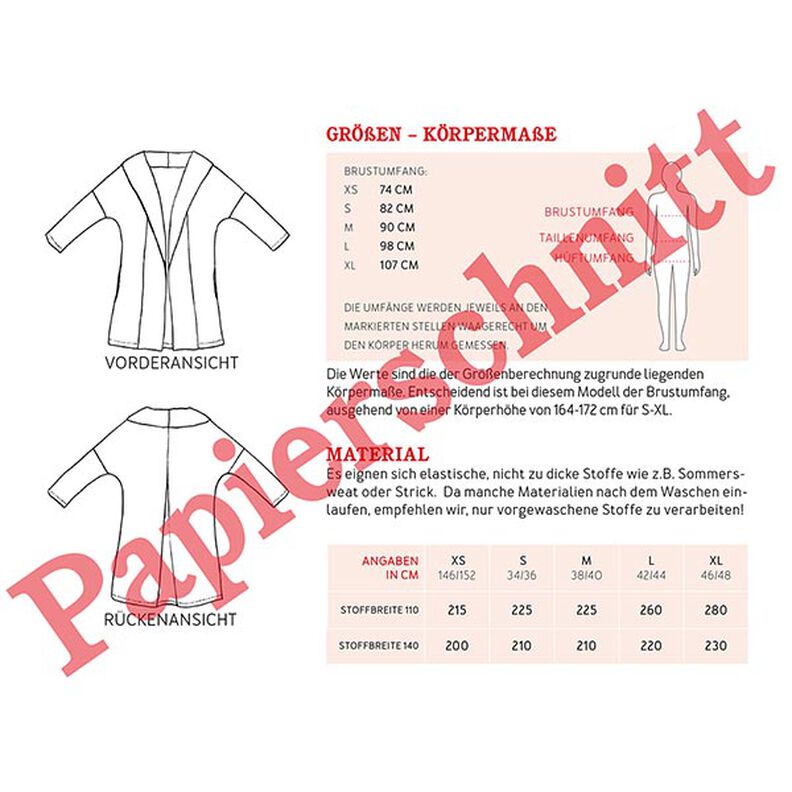FRAU KATI Sweatshirt Jacket with Shawl Collar & Box Pleats | Studio Schnittreif | XS-XXL,  image number 8