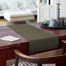 Linen fabric ramie mix stonewashed, heavy quality – dark pine,  thumbnail number 6