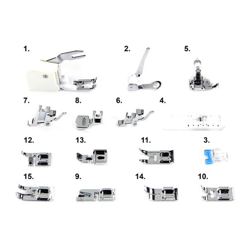 Presser Foot Set, 15 pcs.,  image number 2