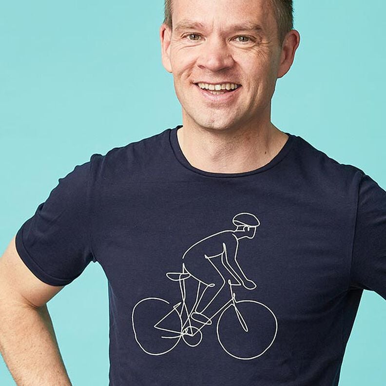 Medium Cotton Jersey Plain – midnight blue,  image number 4