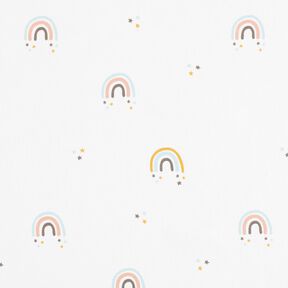 Cotton Poplin Rainbow meteor shower – ivory, 