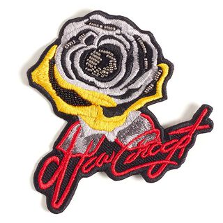 XXL Patch Silver Rose – red, 