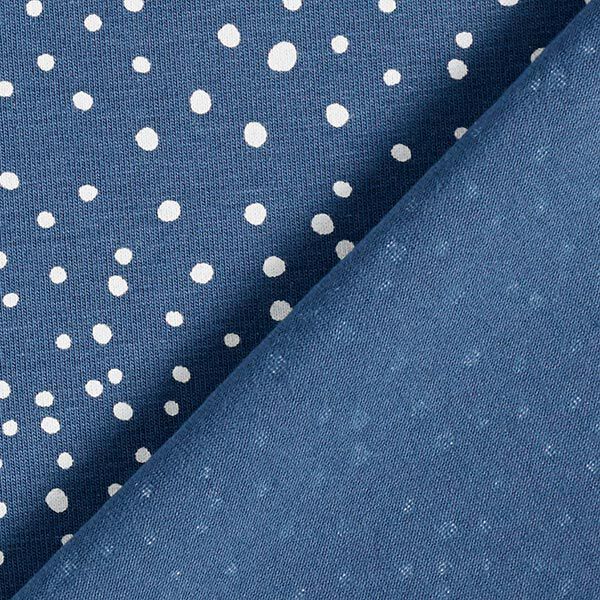 Cotton jersey irregular dots – denim blue,  image number 4