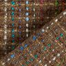 Colourful Stripes & Lurex Pure New Wool Blend Bouclé – medium brown,  thumbnail number 6