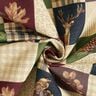 Decor Fabric Tapestry Fabric autumnal patchwork – light beige/carmine,  thumbnail number 3