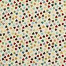 Decor Fabric Tapestry Fabric Scattered Hearts – light beige/petrol,  thumbnail number 1