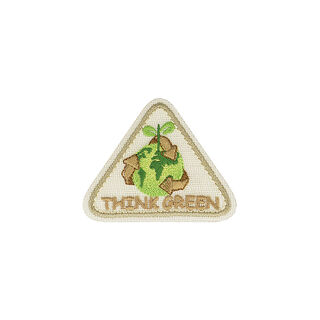 Think Green Patch  – beige/light green, 
