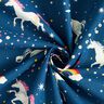 Decor Fabric Glow in the dark dancing unicorns – ocean blue/pink,  thumbnail number 5