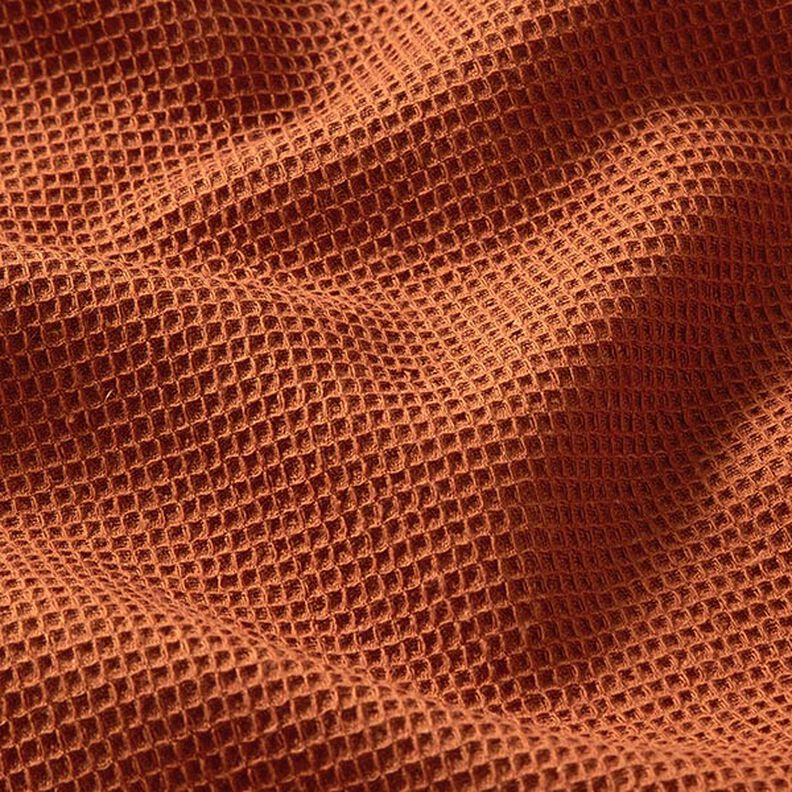 Waffle piqué Mini – terracotta,  image number 2