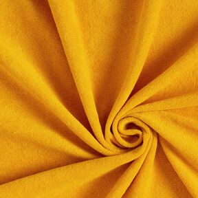 Towelling Fabric Stretch Plain – curry yellow, 