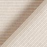 Decorative fabric, canvas fine stripes, recycled – dark beige,  thumbnail number 4