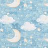 Decor Fabric Cotton Twill Moon and Stars Digital Print – light blue,  thumbnail number 1