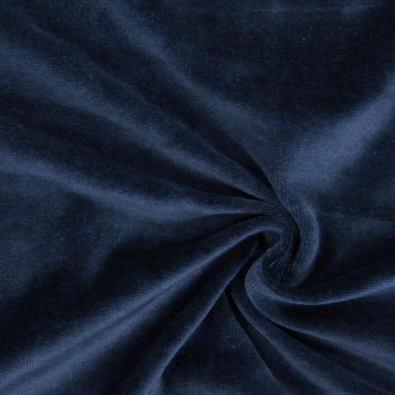 Plain Nicky Velour – navy blue | Remnant 50cm,  image number 1
