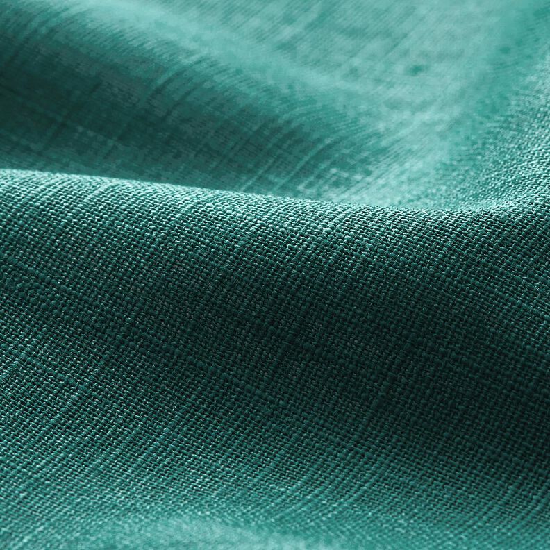 Linen fabric Ramie mix medium – blue spruce, image number 2