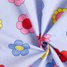 Coated Cotton cheerful flowers | Poppy Fabrics – baby blue/pink,  thumbnail number 4