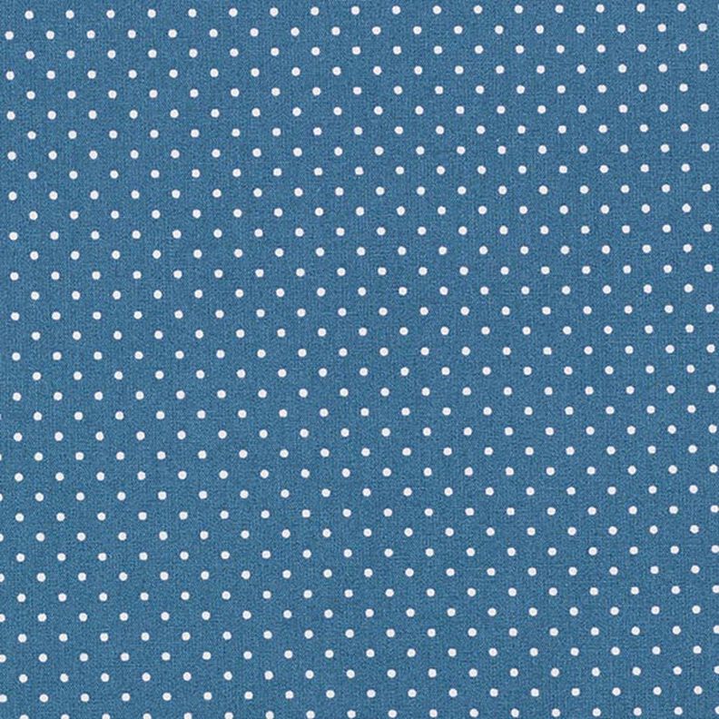 Coated Cotton Little Dots – denim blue,  image number 1