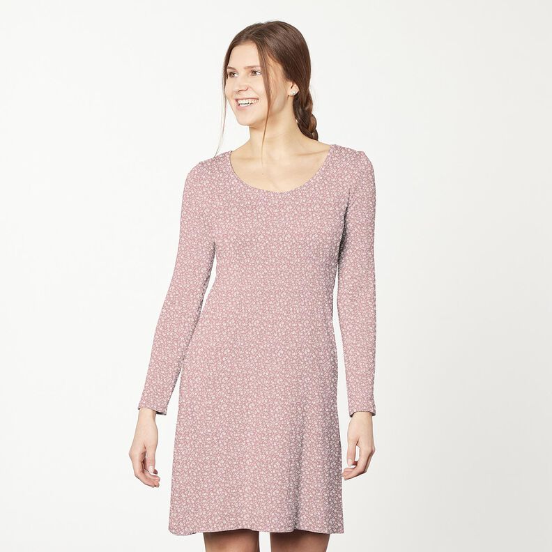 Millefleur cotton jersey – light dusky pink/white,  image number 6