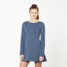 Light Cotton Sweatshirt Fabric Plain – denim blue,  thumbnail number 6
