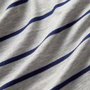 Viscose jersey horizontal stripes – light grey/midnight blue, 