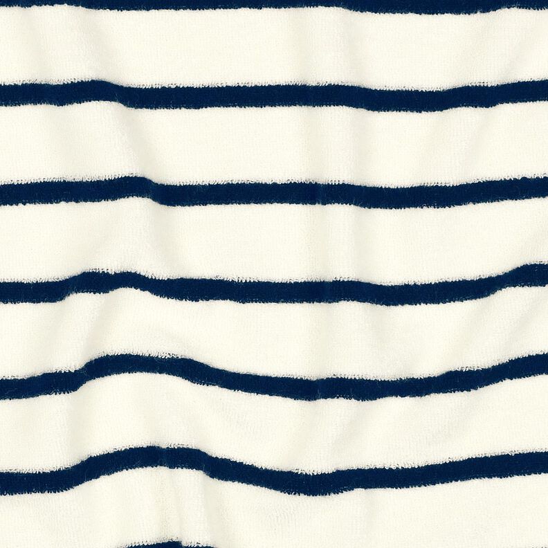 terry cloth jersey Stripes – ivory/midnight blue,  image number 2