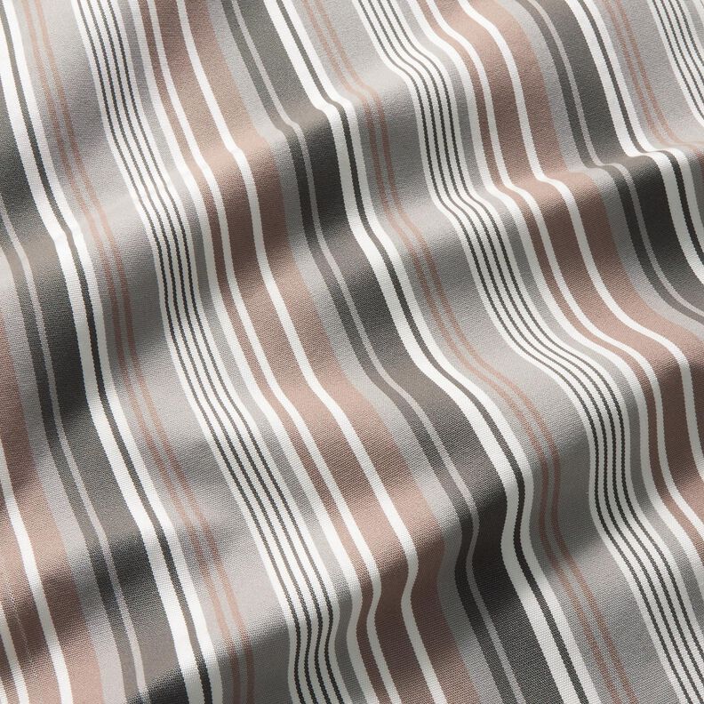 Outdoor Deckchair fabric Longitudinal stripes 44 cm – light brown/light grey,  image number 2